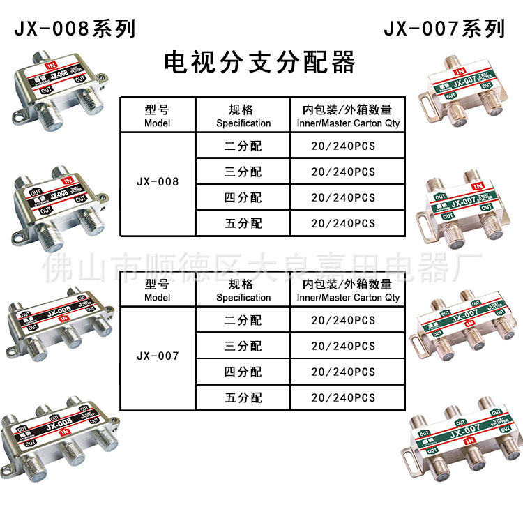 嘉田電視分配器 廠(chǎng)家直銷(xiāo)，品質(zhì)保證的數(shù)字技術(shù)服務(wù)之選